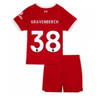 Liverpool Ryan Gravenberch #38 Hjemme Trøje Børn 2023-24 Kortærmet (+ Korte bukser)